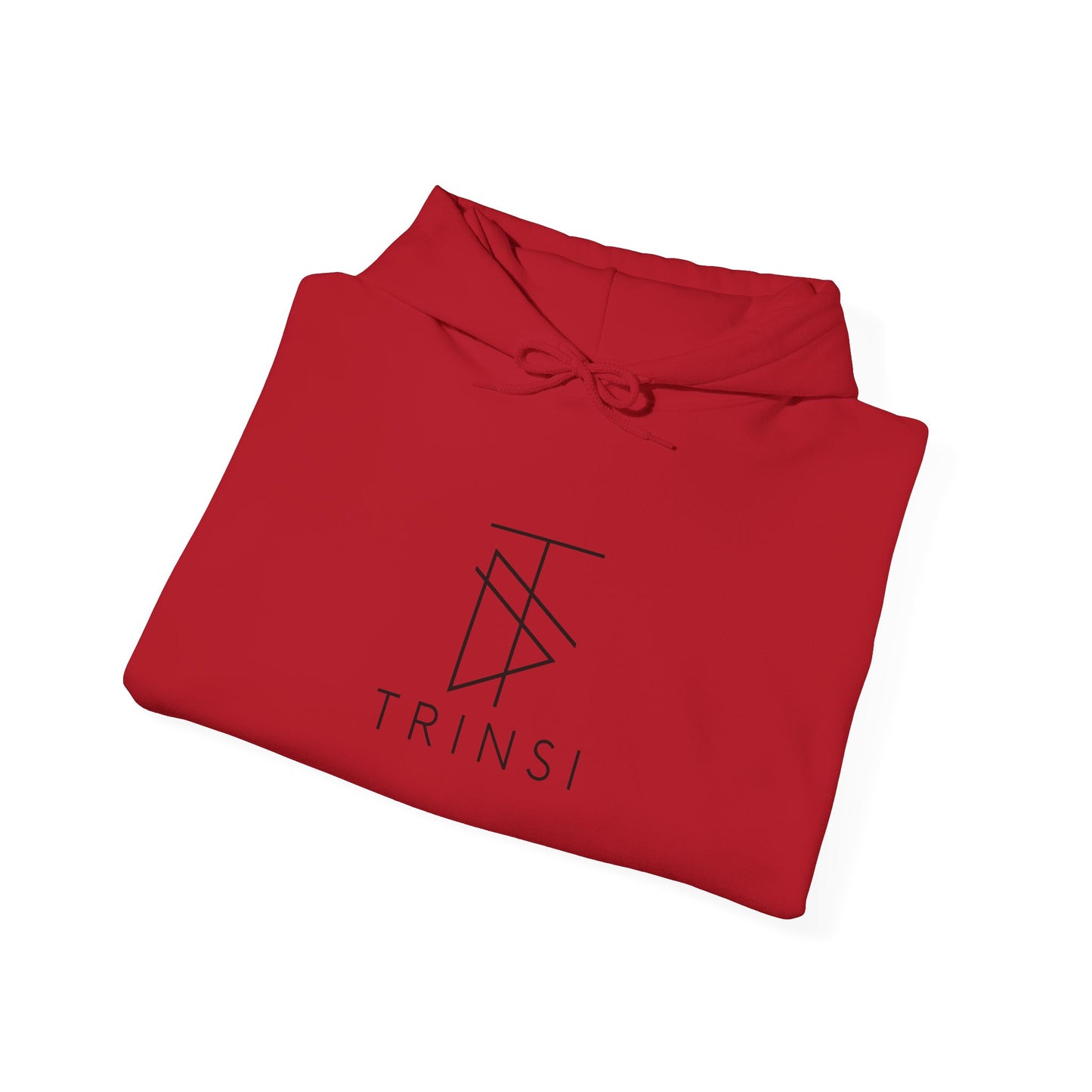 Trinsi Minimalist Symbol White Hoodie – Unisex Heavy Blend™ Pullover