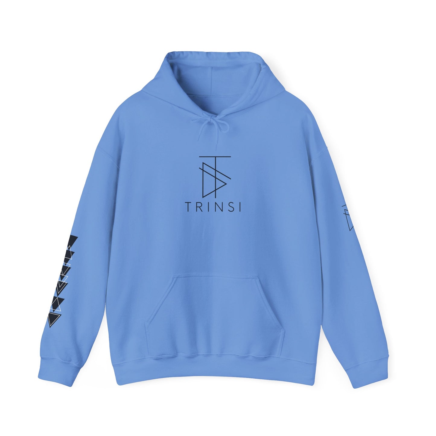 Trinsi Minimalist Symbol White Hoodie – Unisex Heavy Blend™ Pullover