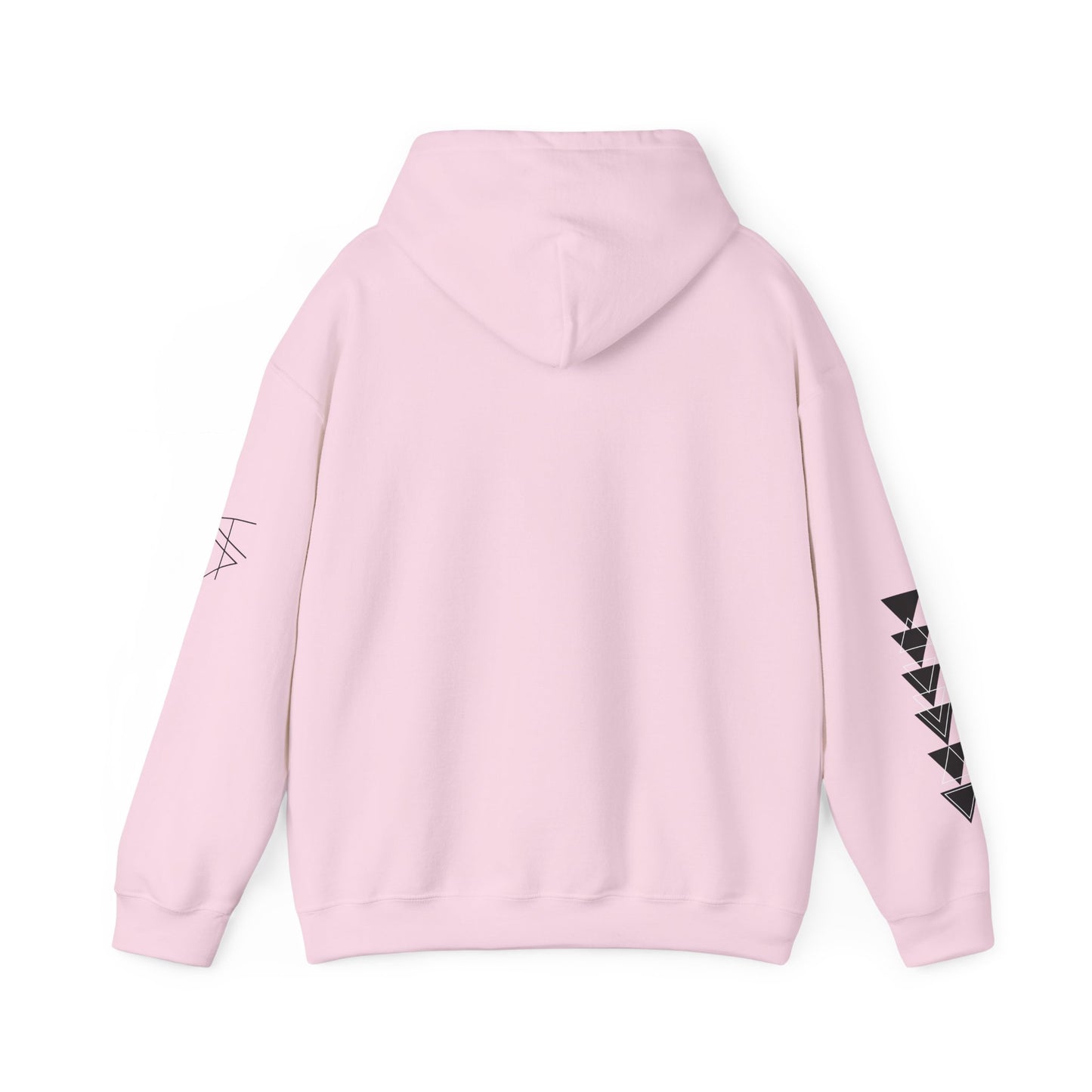 Trinsi Minimalist Symbol White Hoodie – Unisex Heavy Blend™ Pullover