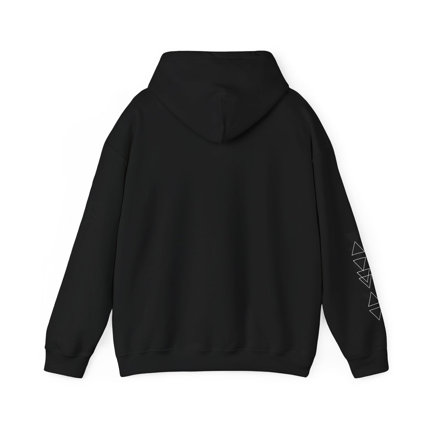 Trinsi Minimalist Symbol White Hoodie – Unisex Heavy Blend™ Pullover