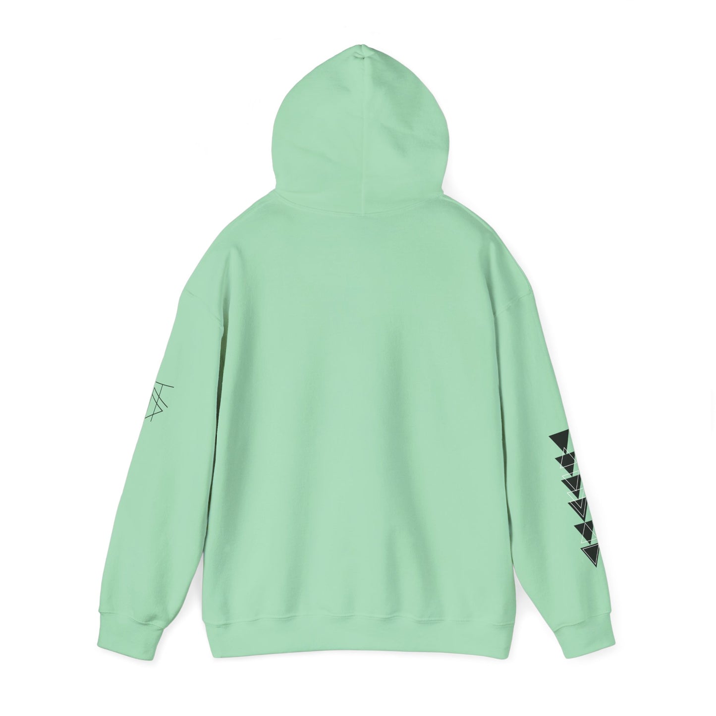 Trinsi Minimalist Symbol White Hoodie – Unisex Heavy Blend™ Pullover