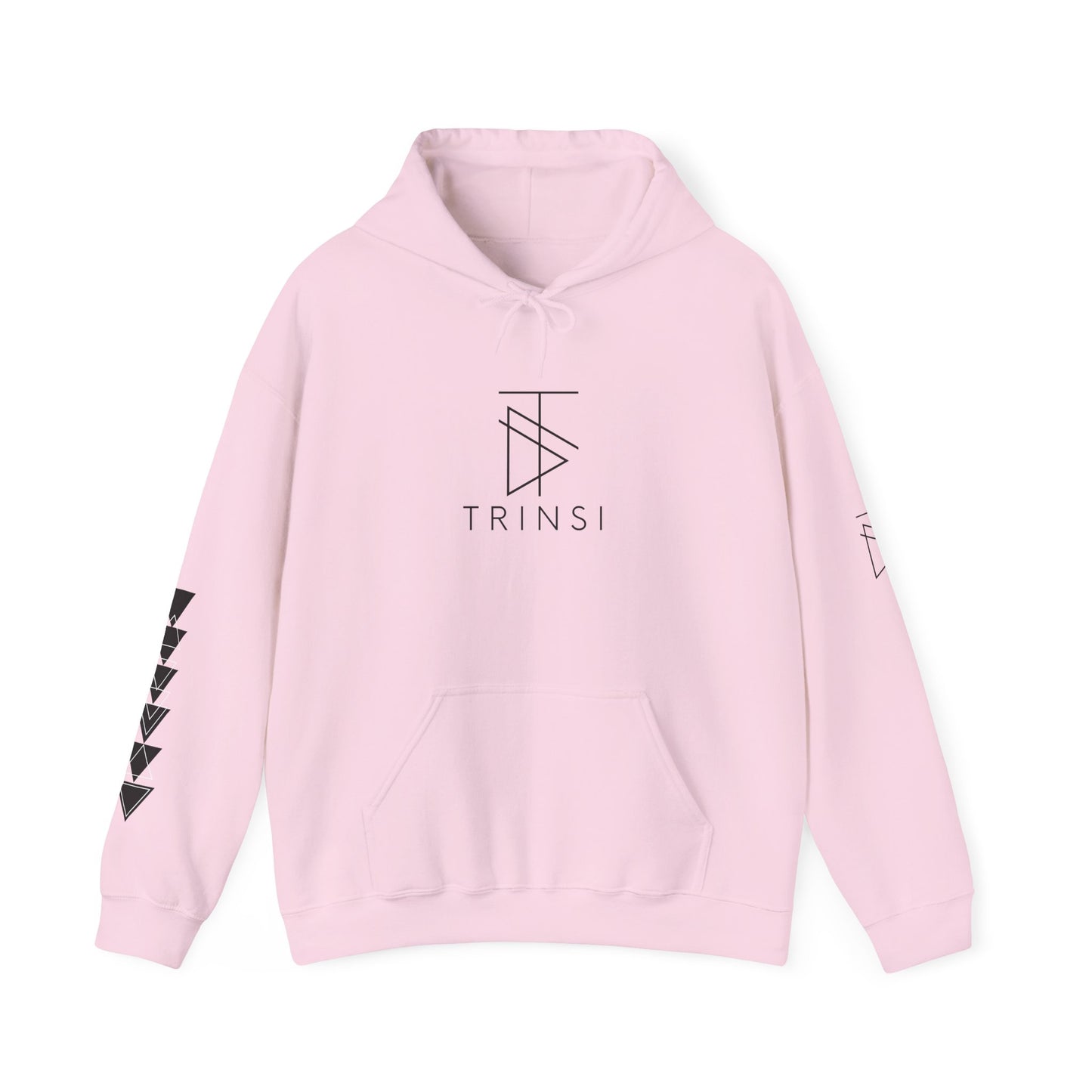 Trinsi Minimalist Symbol White Hoodie – Unisex Heavy Blend™ Pullover