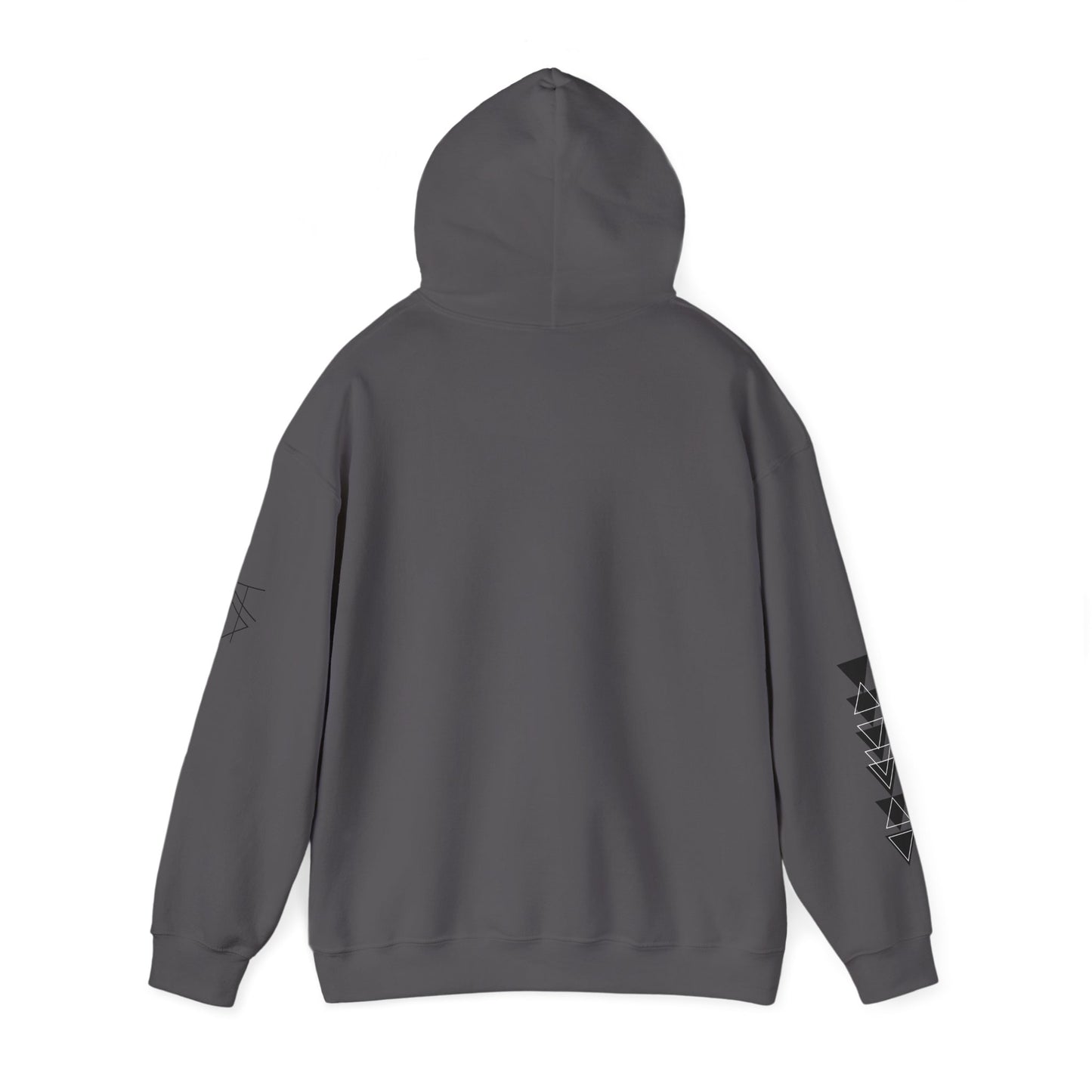 Trinsi Minimalist Symbol White Hoodie – Unisex Heavy Blend™ Pullover