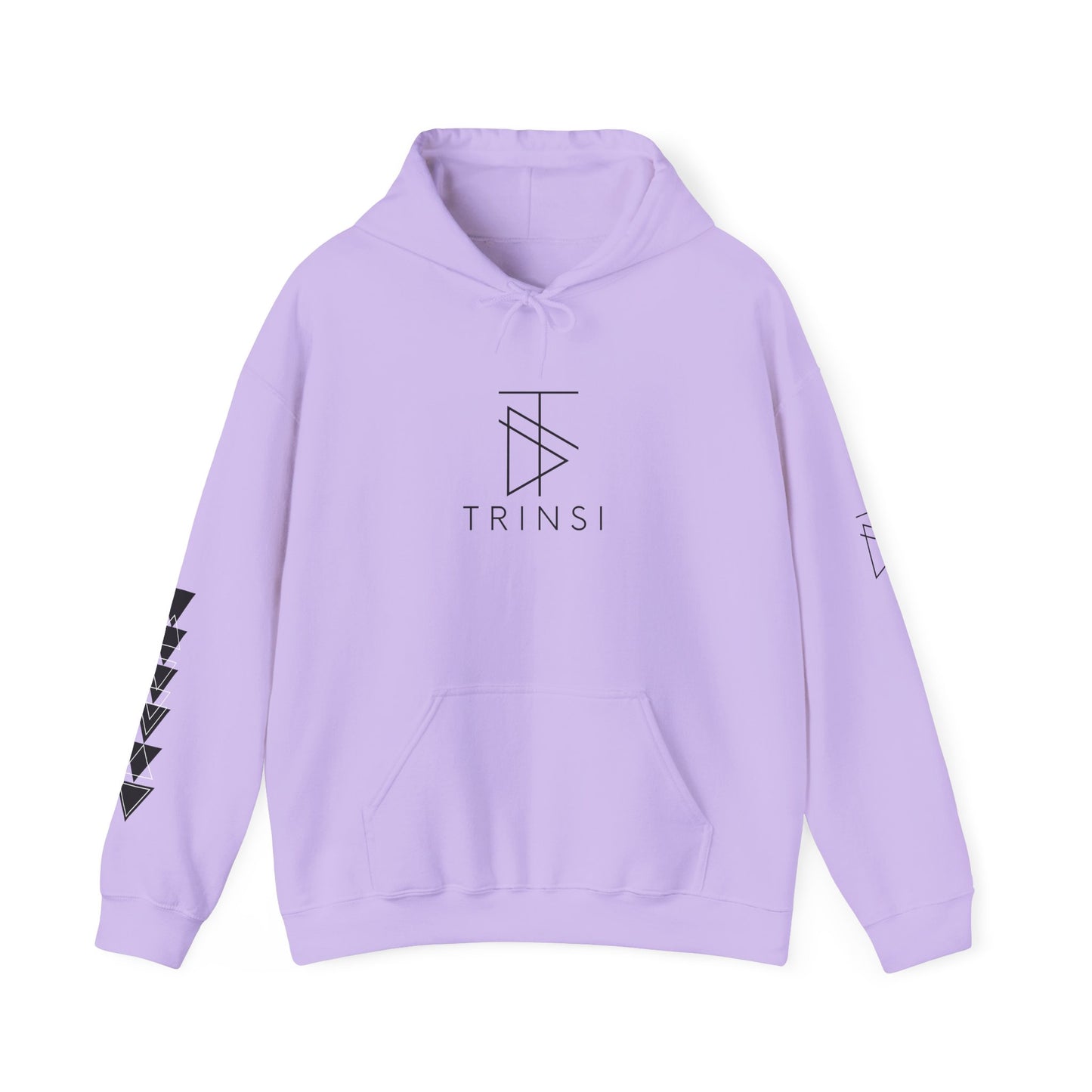 Trinsi Minimalist Symbol White Hoodie – Unisex Heavy Blend™ Pullover