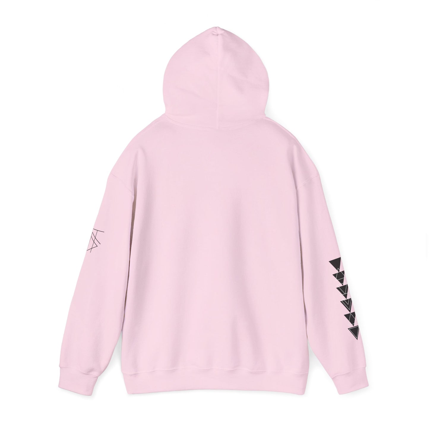Trinsi Minimalist Symbol White Hoodie – Unisex Heavy Blend™ Pullover