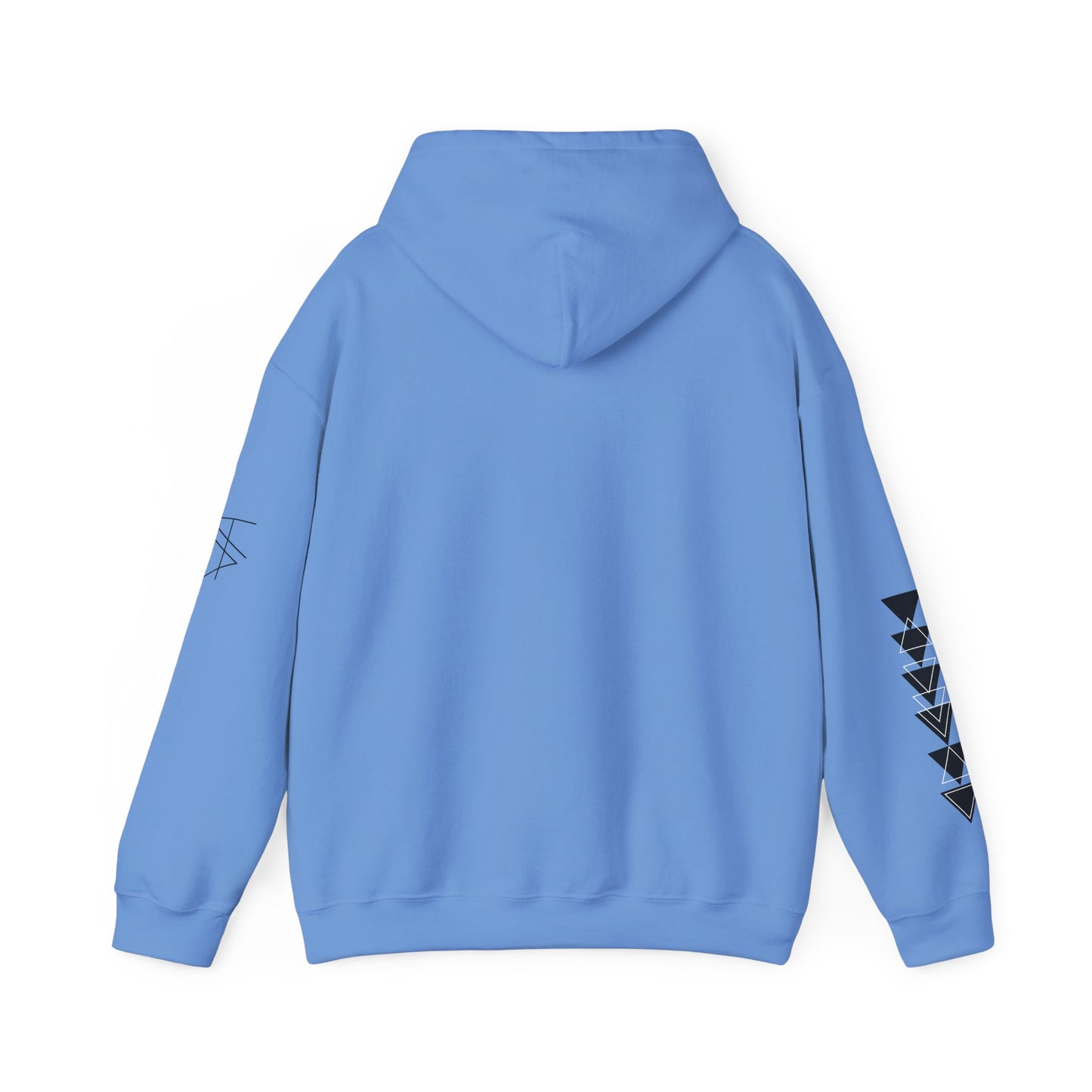 Trinsi Minimalist Symbol White Hoodie – Unisex Heavy Blend™ Pullover