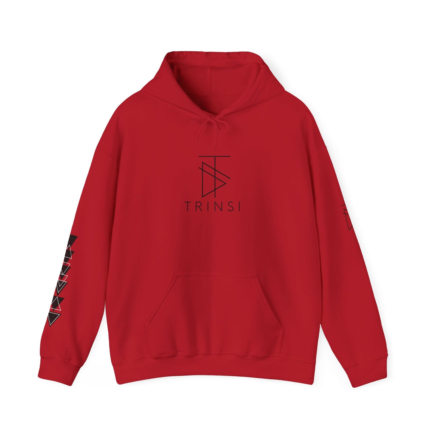 Trinsi Minimalist Symbol White Hoodie – Unisex Heavy Blend™ Pullover