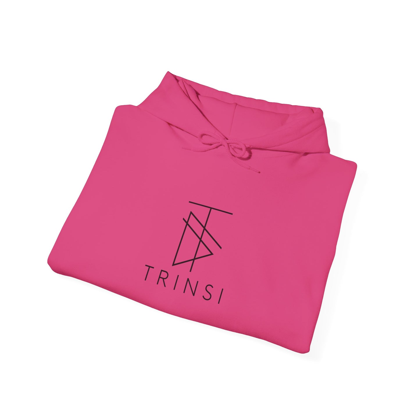 Trinsi Minimalist Symbol White Hoodie – Unisex Heavy Blend™ Pullover