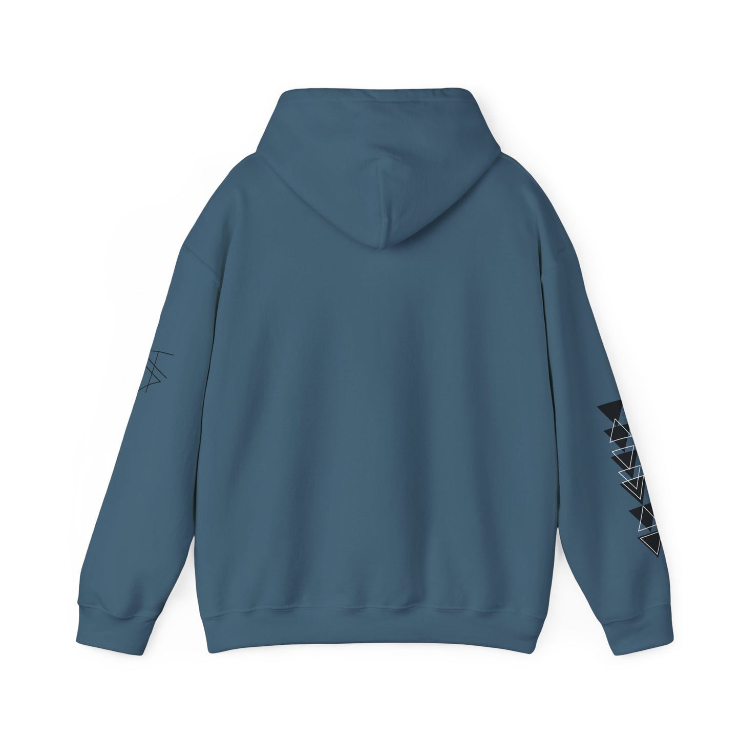 Trinsi Minimalist Symbol White Hoodie – Unisex Heavy Blend™ Pullover