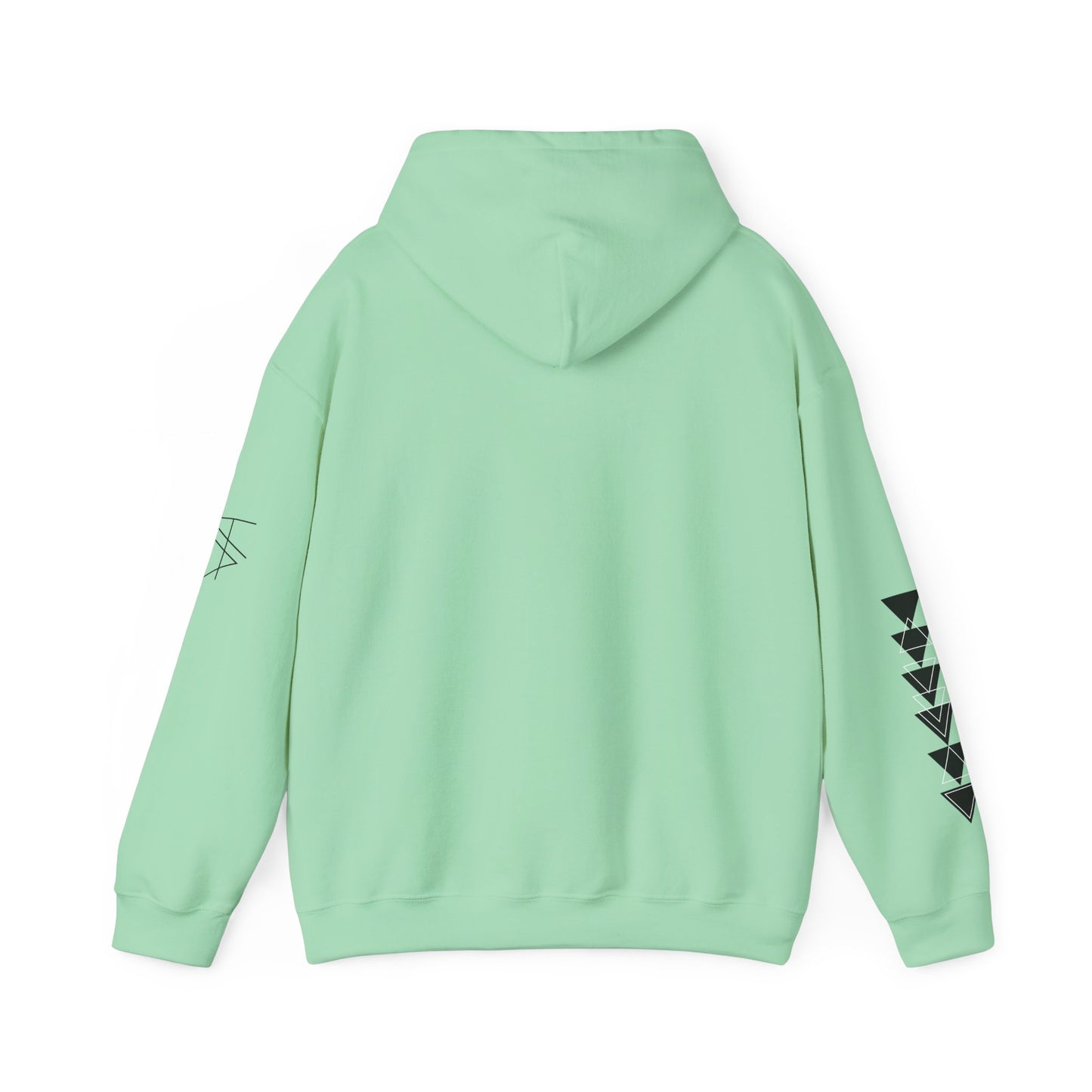Trinsi Minimalist Symbol White Hoodie – Unisex Heavy Blend™ Pullover