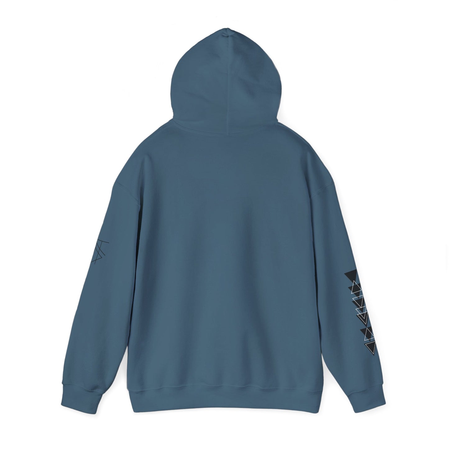 Trinsi Minimalist Symbol White Hoodie – Unisex Heavy Blend™ Pullover