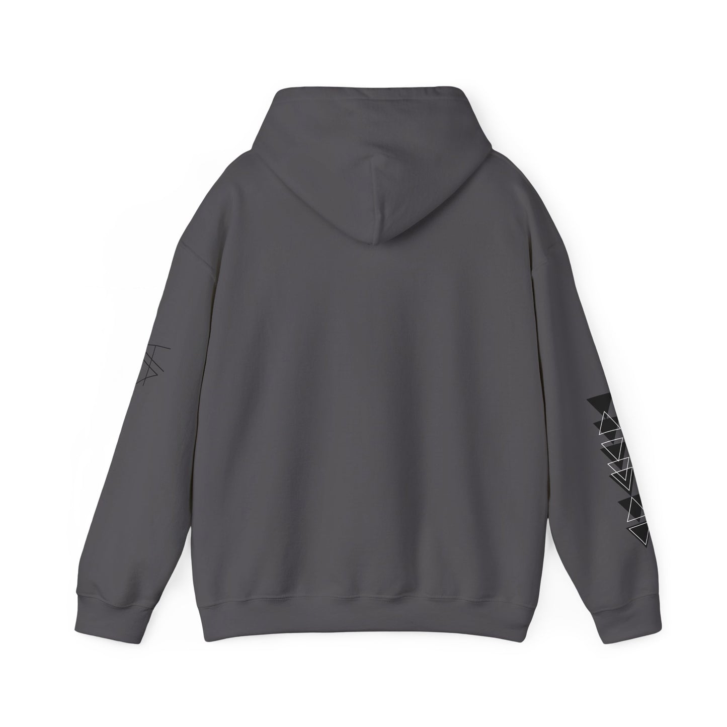 Trinsi Minimalist Symbol White Hoodie – Unisex Heavy Blend™ Pullover