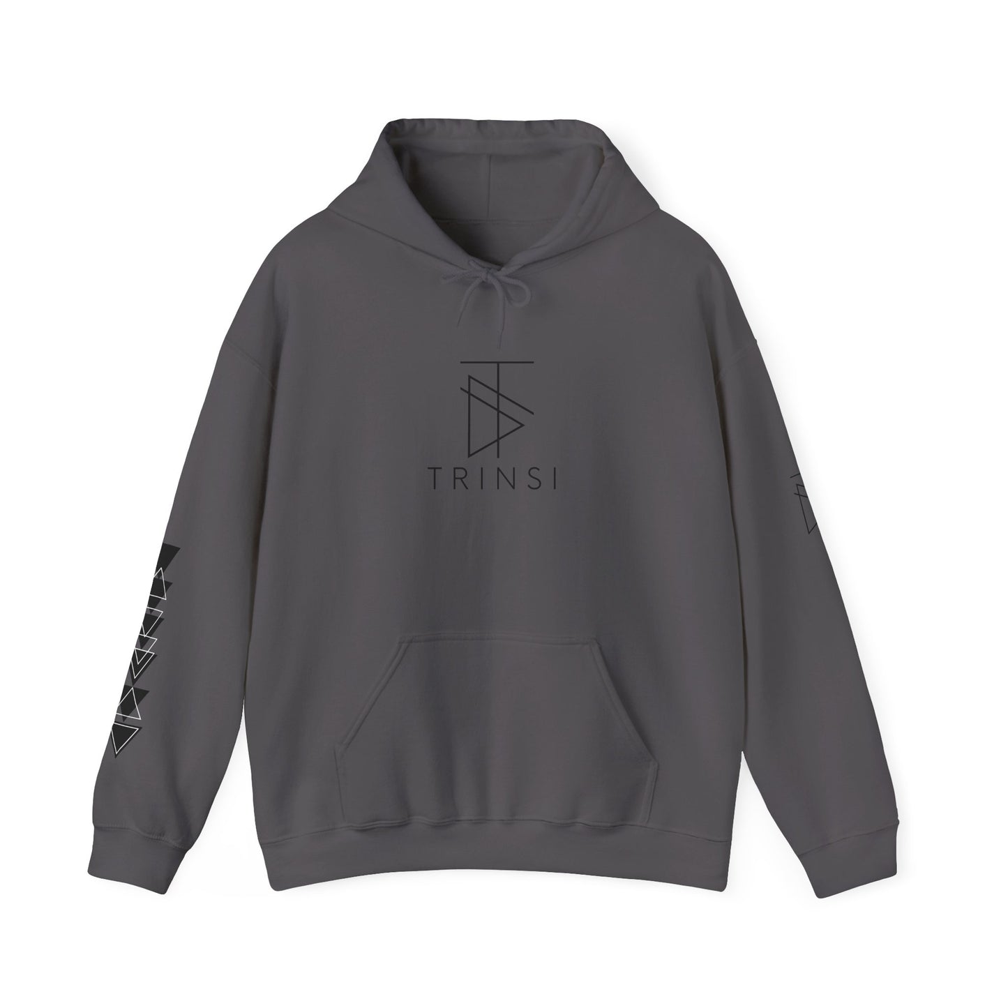Trinsi Minimalist Symbol White Hoodie – Unisex Heavy Blend™ Pullover