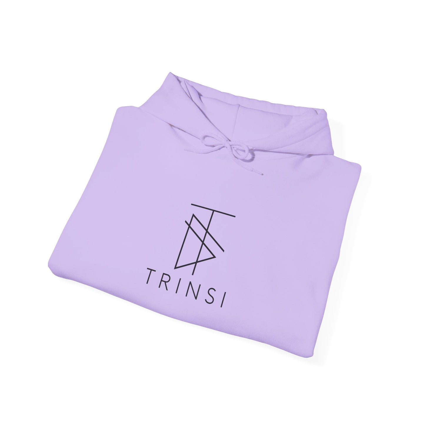 Trinsi Minimalist Symbol White Hoodie – Unisex Heavy Blend™ Pullover