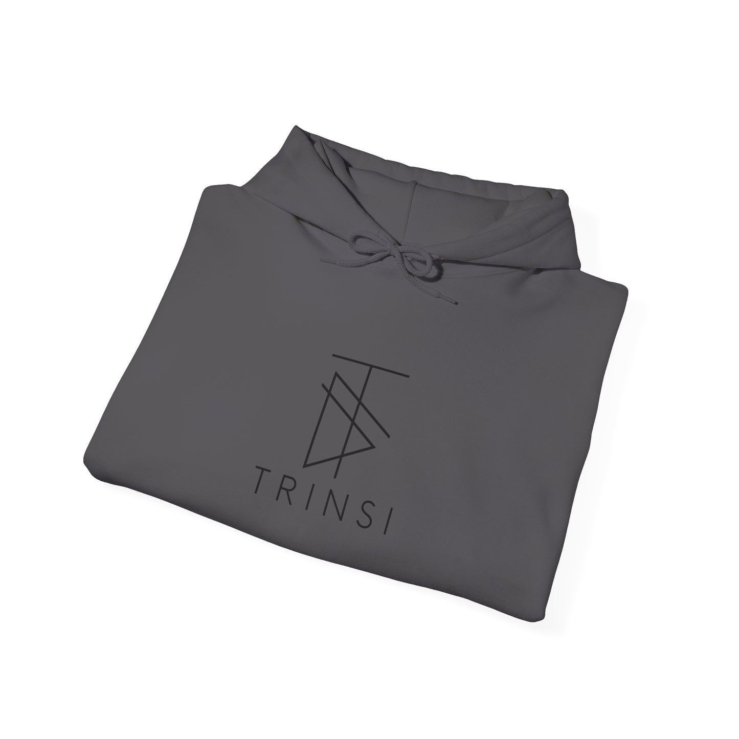 Trinsi Minimalist Symbol White Hoodie – Unisex Heavy Blend™ Pullover