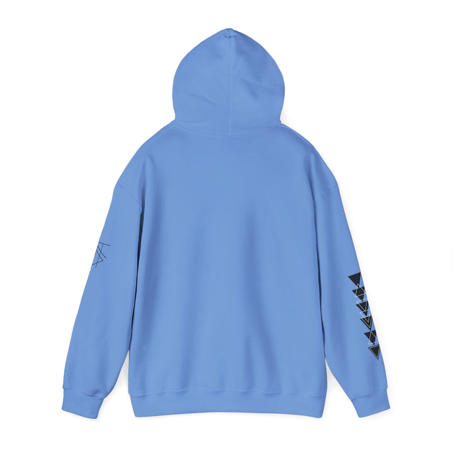 Trinsi Minimalist Symbol White Hoodie – Unisex Heavy Blend™ Pullover