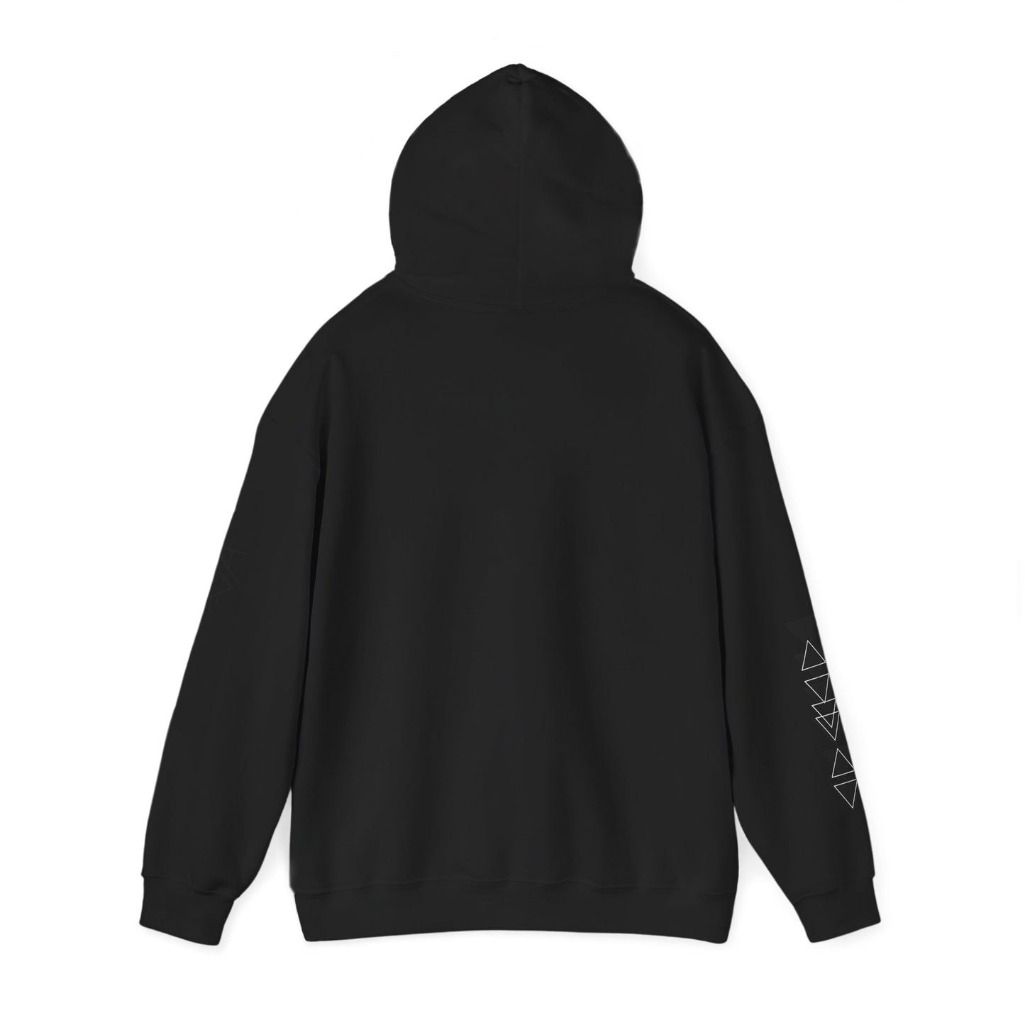 Trinsi Minimalist Symbol White Hoodie – Unisex Heavy Blend™ Pullover